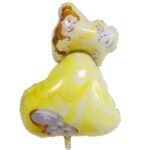 MPS MY PARTY SUPPLIERS® 1pc Princess foil Balloons for Party Decoration, Foil Balloons decoration, princess balloon decoration ideas, princess theme foil balloon, Princess Balloon for girls(YELLOW)