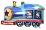 MPS My Party Suppliers 1pc Self standing Train Engine Foil Balloon for kids, Toy Train Balloons for kids Party Decoration, Train Shape Foil Balloon, Train theme, Transportation Theme, Baby shower - Image 2