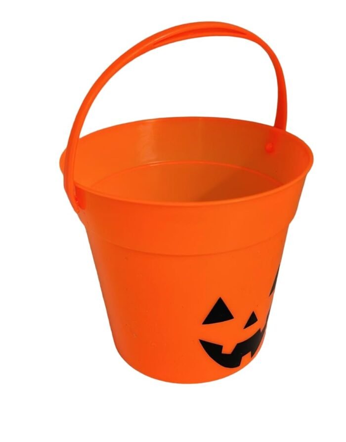 1 PCS Halloween Pumpkin Bucket Pumpkin Candy Holder Party Supplies for Decor Halloween Supplies Goody Candy Basket Halloween Candy for Kids Trick or Treat Candy Bucket with Handle - Image 3