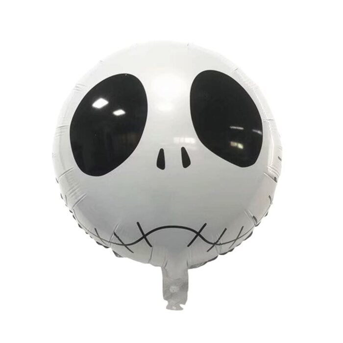 Halloween Balloons Decorations | Skeleton Ghost Balloons with Black Star Balloon, Halloween Skeleton Theme Foil Balloon/Haunted Balloon/Skeleton Balloon - Image 2