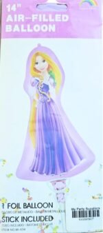 MPS MY PARTY SUPPLIERS® 1pc Princess foil Balloon, Princess themed party supplies, Princess foil Balloons, Princess Balloons for decoration, round balloons, Princess theme backdrop (gold-purple) - Image 2
