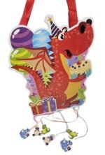 MY PARTY SUPPLIERS Dinosaur Pinata,Dinosaur Khoi Bag,Dino Pull String Pinata/Party Pinata/Goodies Bag,T-Rex Pinata, Kids Dinosaur Themed Birthday Party Supplies, Animal Theme Parties - Image 3