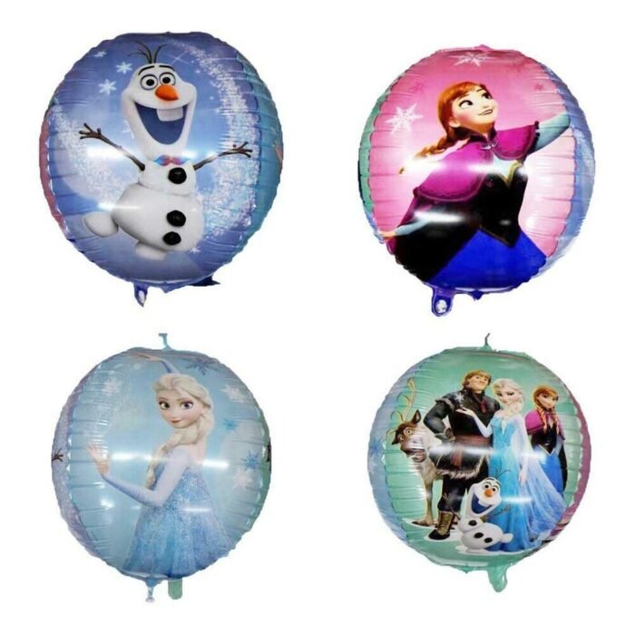 4d1 MPS MY PARTY SUPPLIERS® 1pc Princess foil Balloon, Princess themed party supplies, Princess foil Balloons, Princess Balloons for decoration, round balloons, Princess theme backdrop (4D balloon) - Image 1