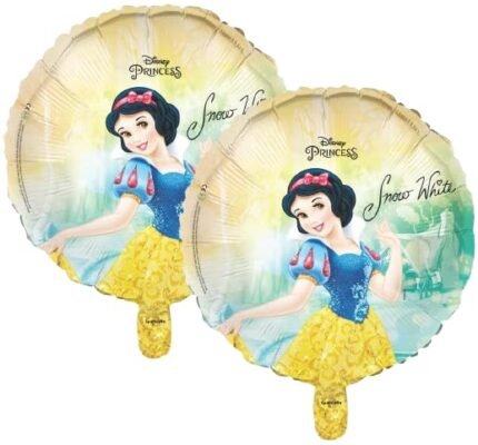 MPS MY PARTY SUPPLIERS® Set of 2 Round Princess theme foil Balloon Birthday and princess theme party, fairy theme balloons