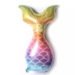 Mermaid Tail Mylar Foil Balloons for Anniversary, Birthday, Baby Shower, Wedding, Engagement, Graduation, Mermaid Under The Sea Theme Party Decorations Golden