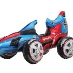 MPS My Party Suppliers Self Standing Racing Car Foil Balloon, Sports Car Balloons for kids Party Decoration, Racing Car Shape Foil Balloon, Car, Transportation Themed Parties (Blue-Red car)