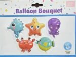 MPS MY PARTY SUPPLIERS® Set of 5 Marine Theme Sea Animals Dolphins shark Whale puffer Fish Foil Balloons, water/Ocean Animal Décor, Under The Sea Balloons, Mermaid theme - Image 3