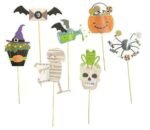My Party Suppliers 12 PCS Halloween Photo PropsHalloween Paper ohoto Boot Pumpkin Shull Hat Bat Ghost Spider Paper Props - Image 2
