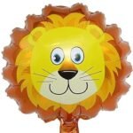 MPS MY PARTY SUPPLIERS® 21pcs combo set of Jungle Safari Animal Pattern Print Latex Balloons Tiger Stripes Lion Cow Wild Animals Print Balloons for Jungle Theme Birthday Decorations (lion) - Image 5