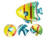 MPS MY PARTY SUPPLIERS® Set of 6 Marine Theme Sea Animals Dolphins shark Whale puffer Fish Foil Balloons, water/Ocean Animal Décor, Under The Sea Balloons, Sea Animal Party Supplies, Mermaid theme - Image 2
