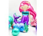 MPS MY PARTY SUPPLIERS® 1pc, 22*25.6*14.2inch Self Standing Mermaid Foil Balloon, mermaid balloon, birthday decoration mermaid theme, under sea theme balloons, mermaid foil balloon decoration ideas - Image 3