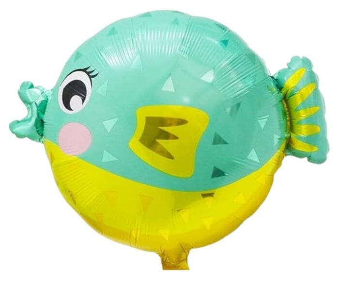 MPS MY PARTY SUPPLIERS® Set of 6 Marine Theme Sea Animals Dolphins shark Whale puffer Fish Foil Balloons, water/Ocean Animal Décor, Under The Sea Balloons, Sea Animal Party Supplies, Mermaid theme - Image 3