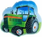 Construction Tractor Birthday Balloons for Party Decoration/Transport Theme Birthday Decoration/SchoolBus with Fire Truck Round Foil Balloon,Police car balllon round foil balloon - Image 3