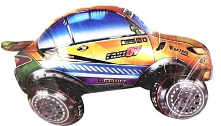 4D Racing Car Balloon, construction Mixer Truck Balloon, Transport Theme Balloon, Vehicle Balloon, Sport Car Theme Balloon, Vehicles, Transportation Theme Balloon