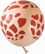 MPS MY PARTY SUPPLIERS® 21pcs combo set of Jungle Safari Animal Pattern Print Latex Balloons Tiger Stripes Lion Cow Wild Animals Print Balloons for Jungle Theme Birthday Decorations (giraffe) - Image 6