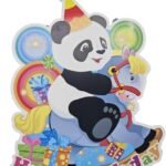 MY PARTY SUPPLIERS Giant panda Theme Pinata, Pull String Pinata for Birthday/Panda Theme Animal Print Khoi Bag/Jungle Pinata Theme Decoration