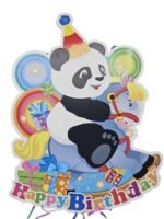 MY PARTY SUPPLIERS Giant panda Theme Pinata, Pull String Pinata for Birthday/Panda Theme Animal Print Khoi Bag/Jungle Pinata Theme Decoration