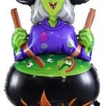 Spooky Decor Witch Halloween Balloon,Halloween Balloon, Halloween Witch Balloon Decor, Halloween Decorations, Halloween Party Balloons, Halloween Photo Props Backdrop