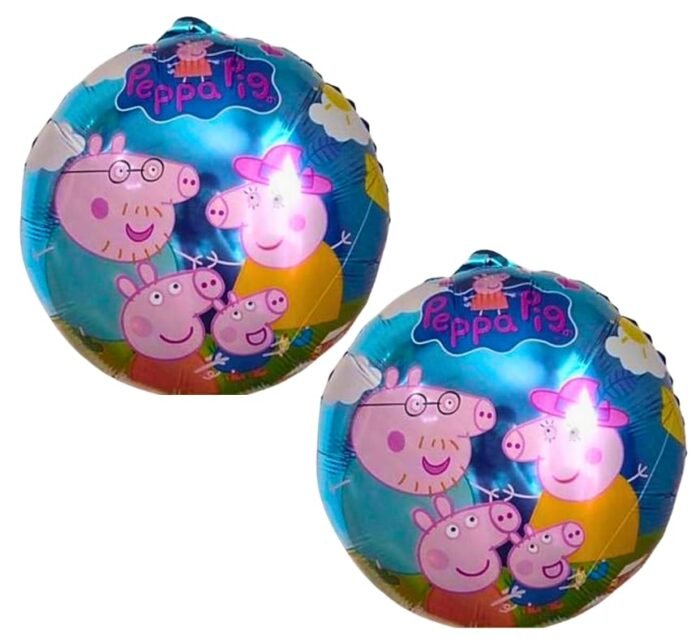 MPS MY PARTY SUPPLIERS® 24pcs peppa pig balloon decoration kit, peppa pig balloon for birthday decoration, peppa pig family foil balloon (pink 3) - Image 4