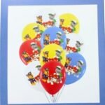 MPS MY PARTY SUPPLIERS® Set of 10 Cartoon dog latex balloon, cute animal dog balloons, jungle theme birthday decoration, animal theme