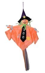 Cute Witch Scarecrow Doll Halloween Decoration Pumpkin Hanging Witch Ghost Doll Halloween Decoration for Car Home Door Window