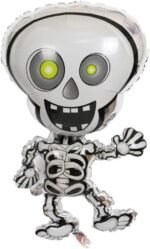 Halloween Balloons Decorations | Skeleton Ghost Balloons with Black Star Balloon, Halloween Skeleton Theme Foil Balloon/Haunted Balloon/Skeleton Balloon - Image 4
