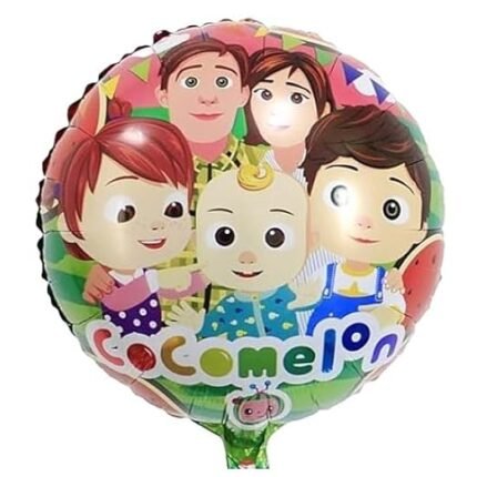 MPS MY PARTY SUPPLIERS® 1pc Cartoon Round Foil Balloons for Kids Foil Balloons with Cute Characters Balloons for Cartoon Theme Birthday Decoration Supplies