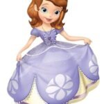 MPS MY PARTY SUPPLIERS® 1pc Princess foil Balloon, Princess themed party supplies, Princess foil Balloons, Princess Balloons for decoration, round balloons, Princess theme backdrop (purple)