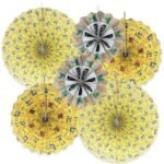 Construction Theme Party Decorations for Kids, Construction Theme Set of 5 Balloons , 30Pcs Hanging Swirl , Paper Banner, Set of 6 Fan - Image 5