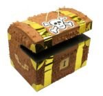 3D Pirate Treasure Chest 3D Pinata for Birthday, Pirate Khoibag for Pirate Themed Birthday Decorations, Pirates Party Decorations and Favors for Boys-Great 3D Hanging Decoration, Pirate Paper Pinata - Image 3