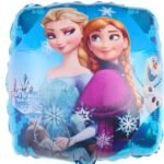 MPS MY PARTY SUPPLIERS® 1pc Princess foil Balloon, Princess themed party supplies, Princess foil Balloons, Princess Balloons for decoration, round balloons, Princess theme backdrop (blue)