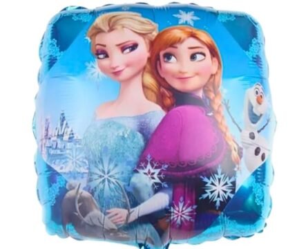 MPS MY PARTY SUPPLIERS® 1pc Princess foil Balloon, Princess themed party supplies, Princess foil Balloons, Princess Balloons for decoration, round balloons, Princess theme backdrop (blue)