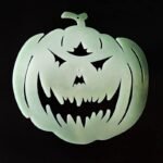 Halloween Decoration - Luminous Pumpkin Skeleton, Outdoor Crazy Scary Pumpkin Hanging Prop/Pumpkin Glow in The Dark Halloween Hangings/Glow in Dark Halloween Pumpkin Decoration