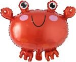 Crab Foil Balloon Set Of 8pcs Kids Ocean Animal, Mermaid Theme Party Balloon (Multicolor, Pack of 8) - Image 2