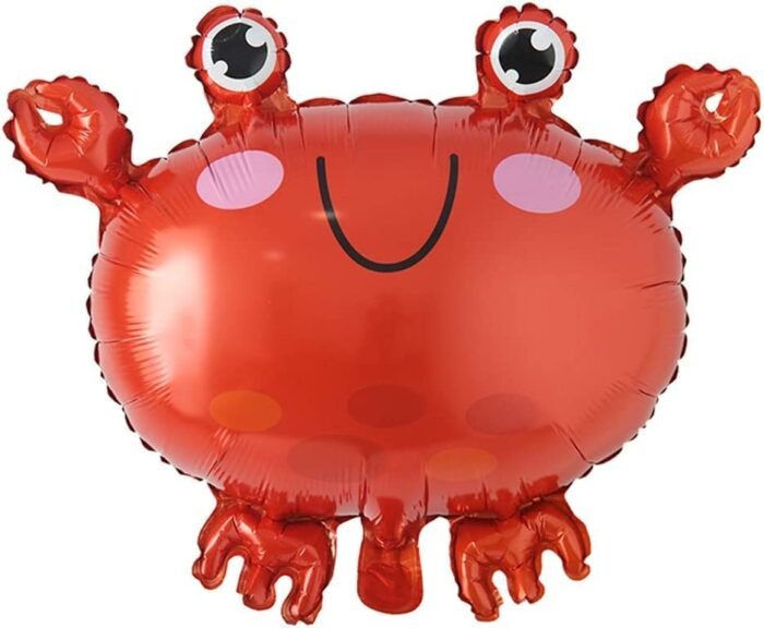 Crab Foil Balloon Set Of 8pcs Kids Ocean Animal, Mermaid Theme Party Balloon (Multicolor, Pack of 8) - Image 2