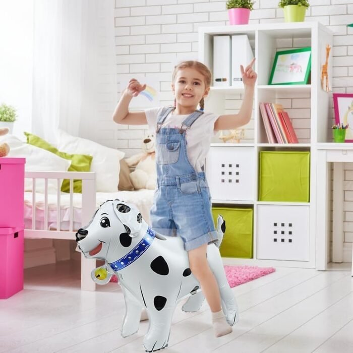 MPS MY PARTY SUPPLIERS® 2Pcs 4D Self Standing Dog Foil Balloon Dog Airwalker Walking Standing Pet Puppy Balloon For Party Supplies Birthday Decoration Animal Theme Birthday/Party Balloons For Children - Image 3