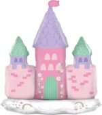 MPS MY PARTY SUPPLIERS® 1pc Self standing princess castle with 3 minarets & flag foil Balloon, Princess themed party supplies backdrop, Princess foil Balloons for decoration (castle balloon) - Image 6