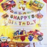 MPS MY PARTY SUPPLIERS® 1pack balloon decoration kit, birthday decor kit for home, party hall decoration, balloons for office celebration, birthday (transport theme)