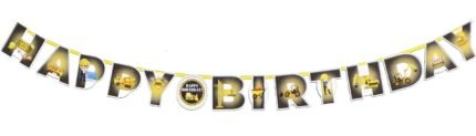 Construction Birthday Party Supplies Banner, Construction Party Supplies Decoration, for Boys Birthday Baby Shower Engineering Theme Party Favors.