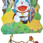 MPS MY PARTY SUPPLIERS Pull String Pinata Superhero Theme Pinata/Goodies Bag, Khoi Bag, Party Pinata, Multicolor Pinata, Kids Themed Birthday Party Supplies (White Blue Cartoon Pinata)