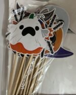 My Party Suppliers 12 PCS Halloween Photo PropsHalloween Paper ohoto Boot Pumpkin Shull Hat Bat Ghost Spider Paper Props - Image 3