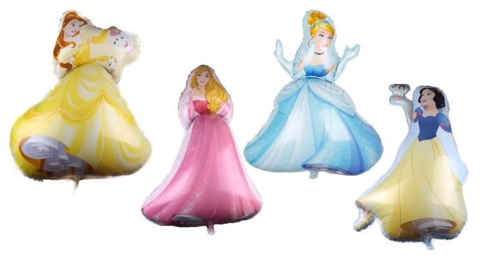 4 pcs large Princess Party Balloons Supplier Princess balloons for Kids Birthday Baby Shower Decorations - Image 1