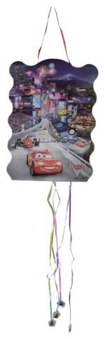 Racing Car Theme Khoi Bag/Happy Birthday Pull String Pinata For Birthday Party/Car theme Pinata/Birthday Goodies Bag/Pull String Bag/Transports Pull String Birthday Pinata
