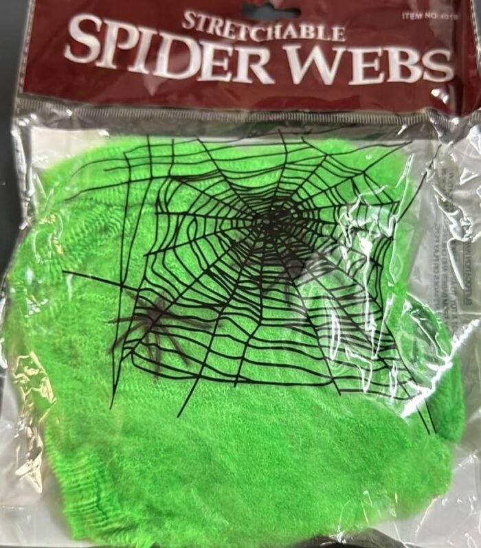 MY PARTY SUPPLIERS Green Spider Webs Halloween Decorations with 2 Fake Spiders, Super Stretchy Spider Web for Halloween Decor, Cobwebs Halloween Decorations - Image 3