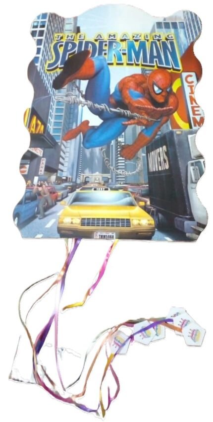 MPS MY PARTY SUPPLIERS Pull String Superhero Theme/Goodies Bag, Khoi Bag, Party, Multicolor, Kids Themed Birthday Party Supplies (Red Blue)