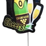 Champagne Bottle Pinata Birthday Pinata/Champagne Bottle Pull String Pinata For Birthday Party/Cheers Pinata/Birthday Goodies Bag/Pull String Bag/Champagne Bottle Khoi Bag