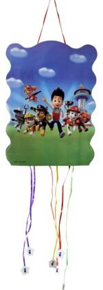 Cartoon folding pinata, Dog Pinata, Theme party game decoration/Party Pinata/Goodies Bag for Birthday/Pull String pinata, Pull String Bag for Birthday PArty