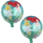 MPS My Party Suppliers Set of 5 Ariel Mermaid Foil Balloons for Kids, Disney Princess Balloons, Girls Party Decoration, Baby Shower Theme (Mermaid), Cartoon character Ariel balloons - Image 3
