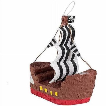 3D Pirate Ship Piñata, Pirate Khoibag for Sea Pirate Themed Birthday Decorations, Pirates Party Decorations and Favors for Boys-Great 3D Hanging Decoration, Pirate Ship Pinata