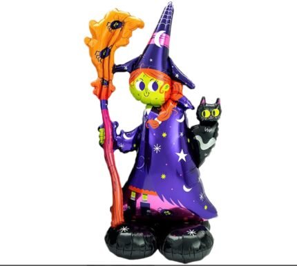 Witch Halloween Balloon,Halloween Balloon, Halloween Witch Balloon Decor, Halloween Decorations, Halloween Party Balloons, Halloween Photo Props Backdrop